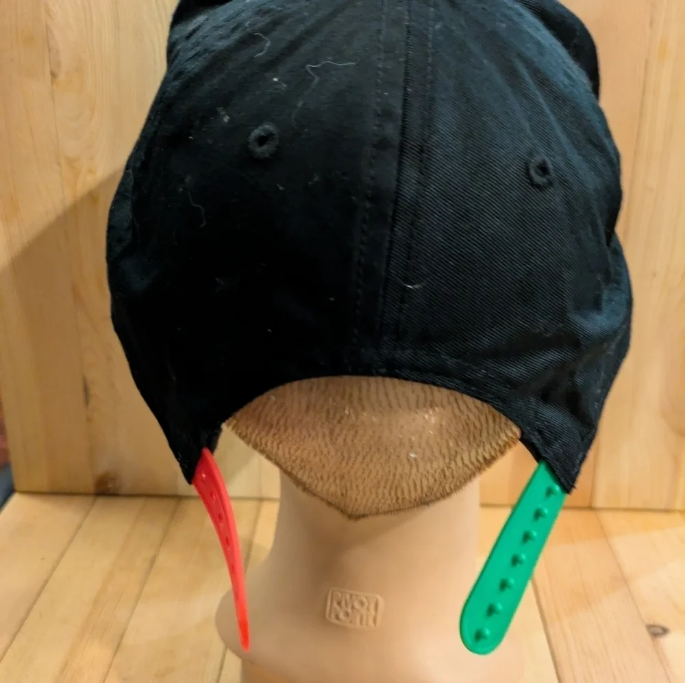 Super Mario Black Cap with Colorful Cartoon Characters
